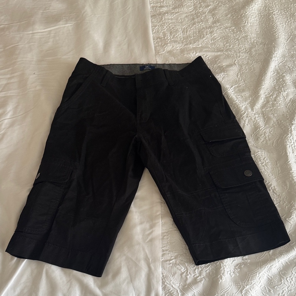 George Men's Black Cargo Shorts